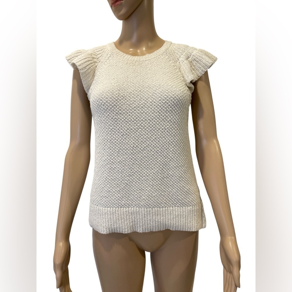 Madewell Cream Knit Sleeveless Top size S